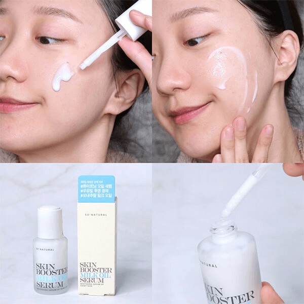 Tinh chất dưỡng trắng So' Natural Skin Booster Milk Oil Serum 30ml