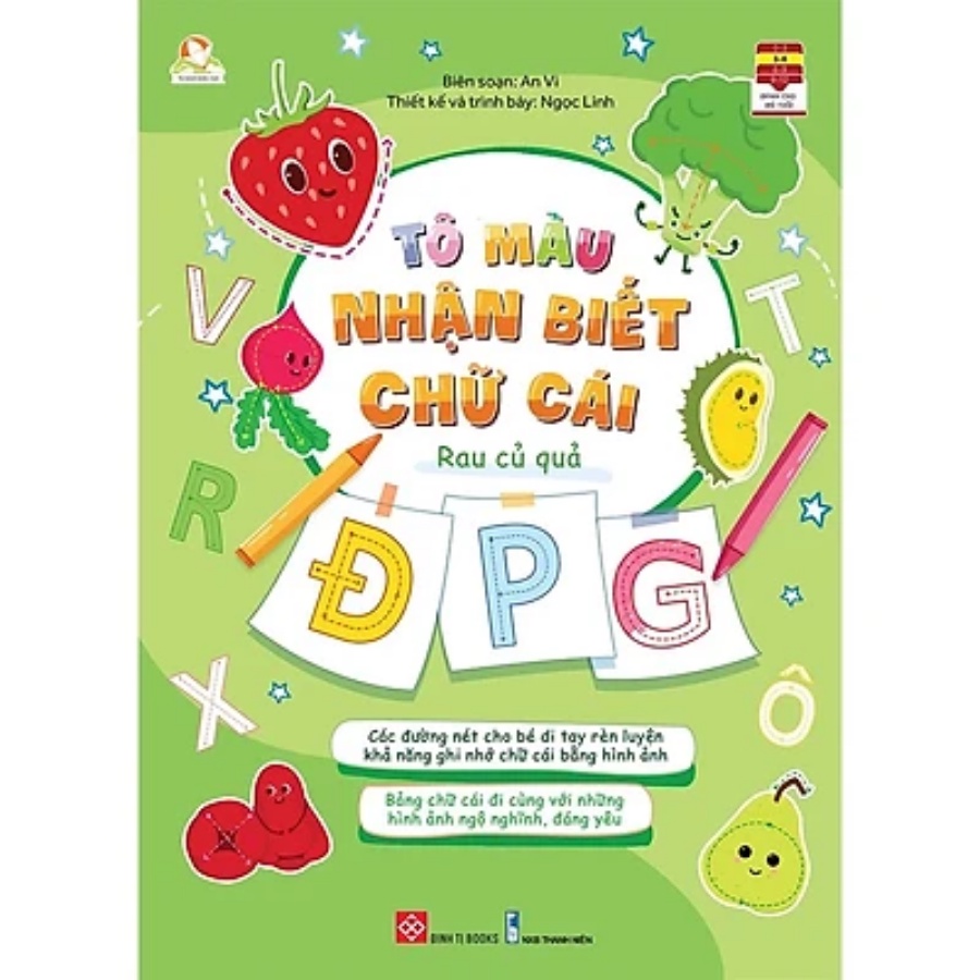 Sách - Combo Tô Màu Nhận Biết Chữ Cái (Bộ 4 Cuốn)