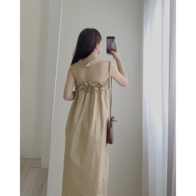 Đầm suông vải thô 654