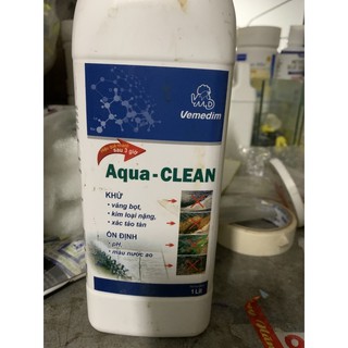 Dung dịch Aqua Clean xử lý nước, kim loại nặng, xác tảo trong hồ cá cảnh, bể cá ]