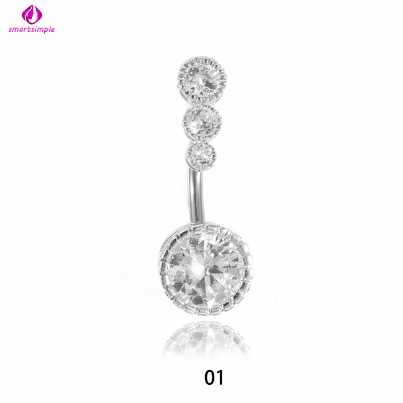 Bộ 4 Khuyên Rốn Đính Đá Xinh Xắn