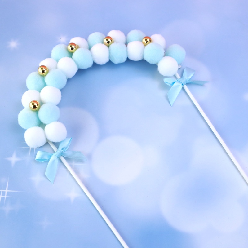 Đồ trang trí bánh kem  Vòm bông trang trí bánh sinh nhật