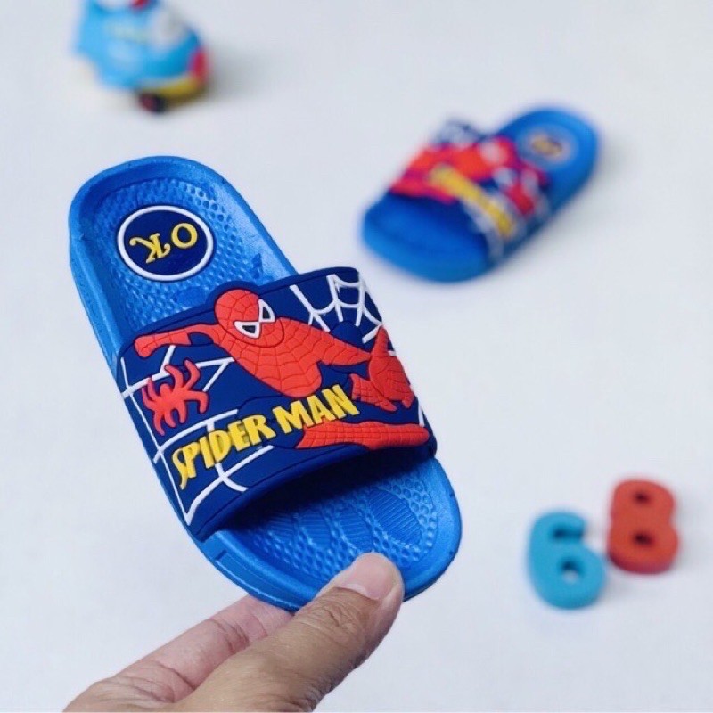 Dép người nhện size 24-31- Dép spiderman cho bé trai (8808)