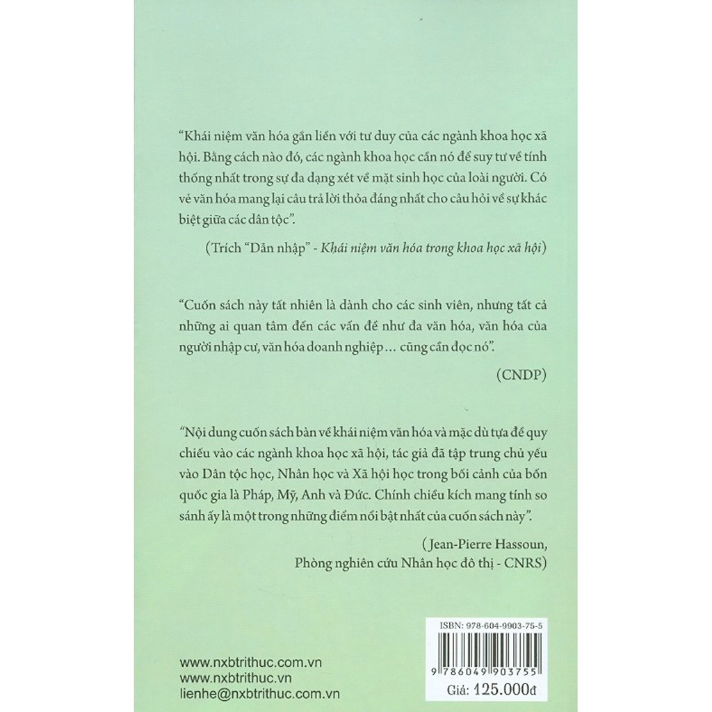 Sách - Khái Niệm Văn Hóa Trong Khoa Học Xã Hội | BigBuy360 - bigbuy360.vn