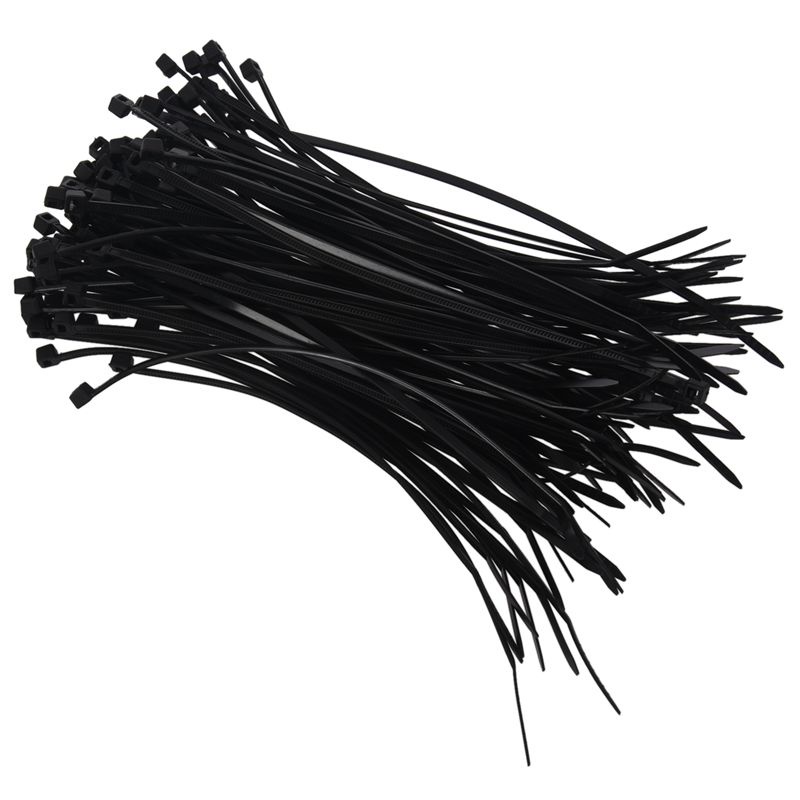 Dây Cáp Khóa Kéo Tự Khóa 100 x 2.5Mm x 150Mm Màu Đen