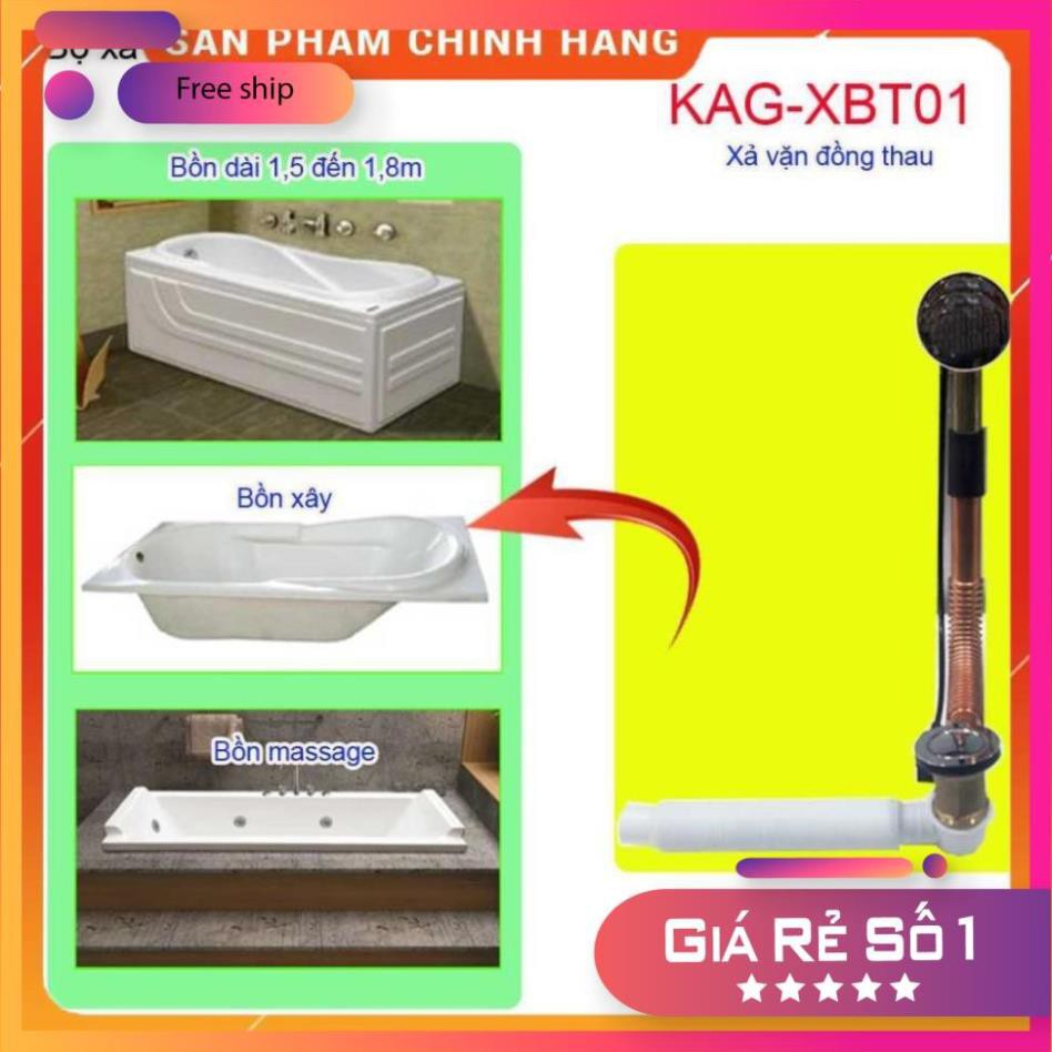 BỘ Xả vặn bồn tắm bằng thau, Bộ xả dùng cho bồn tắm nằm KAG-XBT01