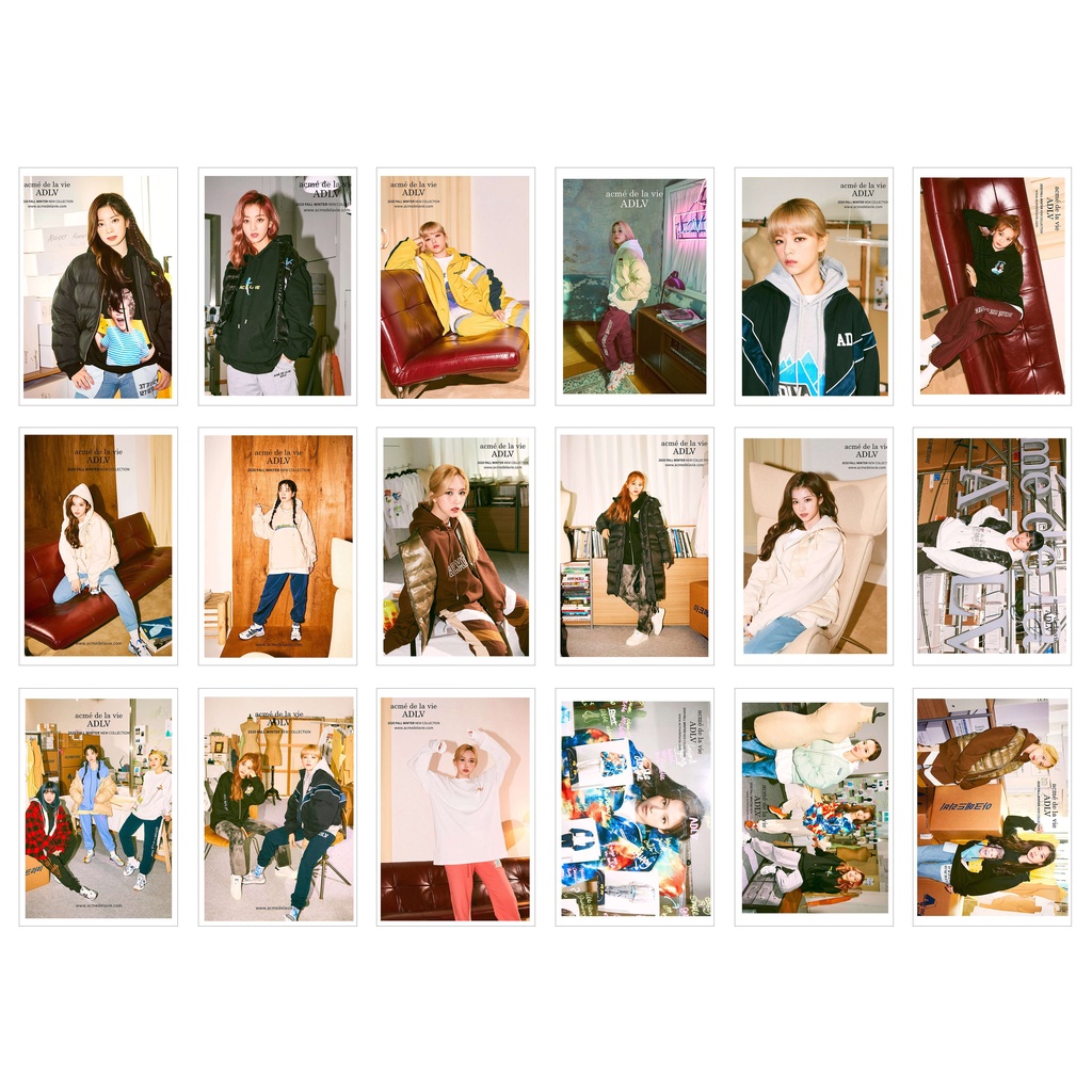 [Ép Lụa] Lomo Card 45 Ảnh TWICE x ADLV 2020 FW