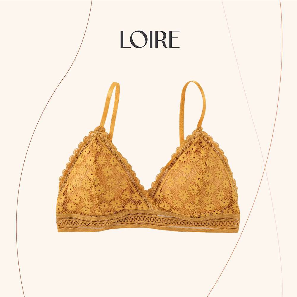 Áo Ngực Ren LOIRECHIC BR29 Không Gọng Đệm Mỏng FREESIZE