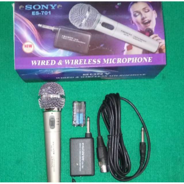 Micro Sony Bs-701 Không Dây Có Chức Năng Kép