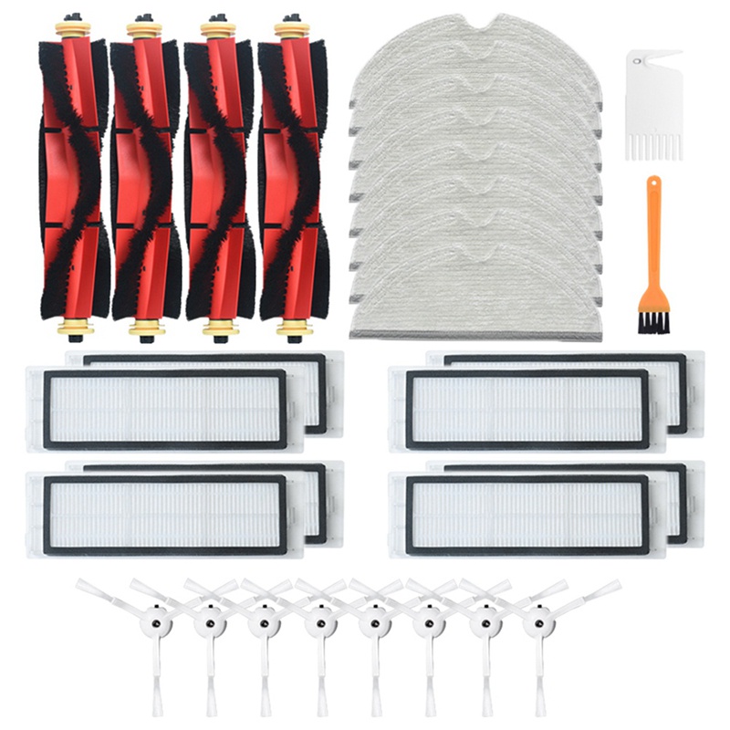 Bộ Phụ Kiện Lọc Hepa Và Chổi Chính Cho Robot Hút Bụi XIaomi Roborock S6 MAXV S6 PURE S6 1 / 1S