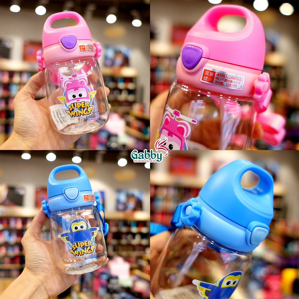 BÌNH NƯỚC 350ML (Hình Captain/ Spiderman/ Mickey/ Minnie/ Sofia/ Super Wings) | BigBuy360 - bigbuy360.vn