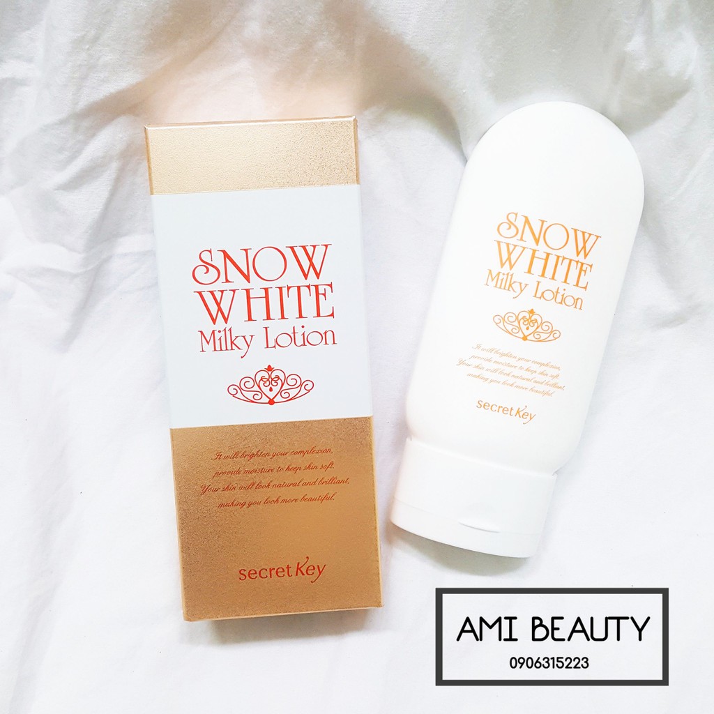 Sữa dưỡng trắng da Secret Key Snow White Milky Lotion 120g