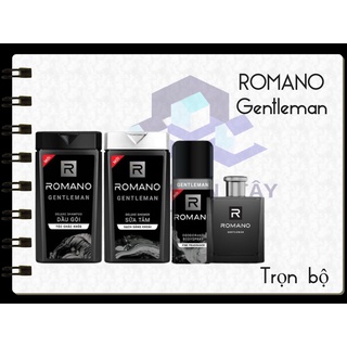  COMBO GENTLEMAN (TẮM 180gr + GỘI 180gr + XỊT KHỬ MÙI 150ml + NƯỚC HOA 50ml).