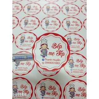 1000 tem nhãn decal giấy cán nilon chống nước