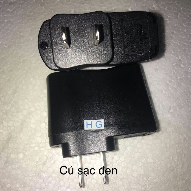 Củ sạc màu đen cho các loại dây sạc đầu usb