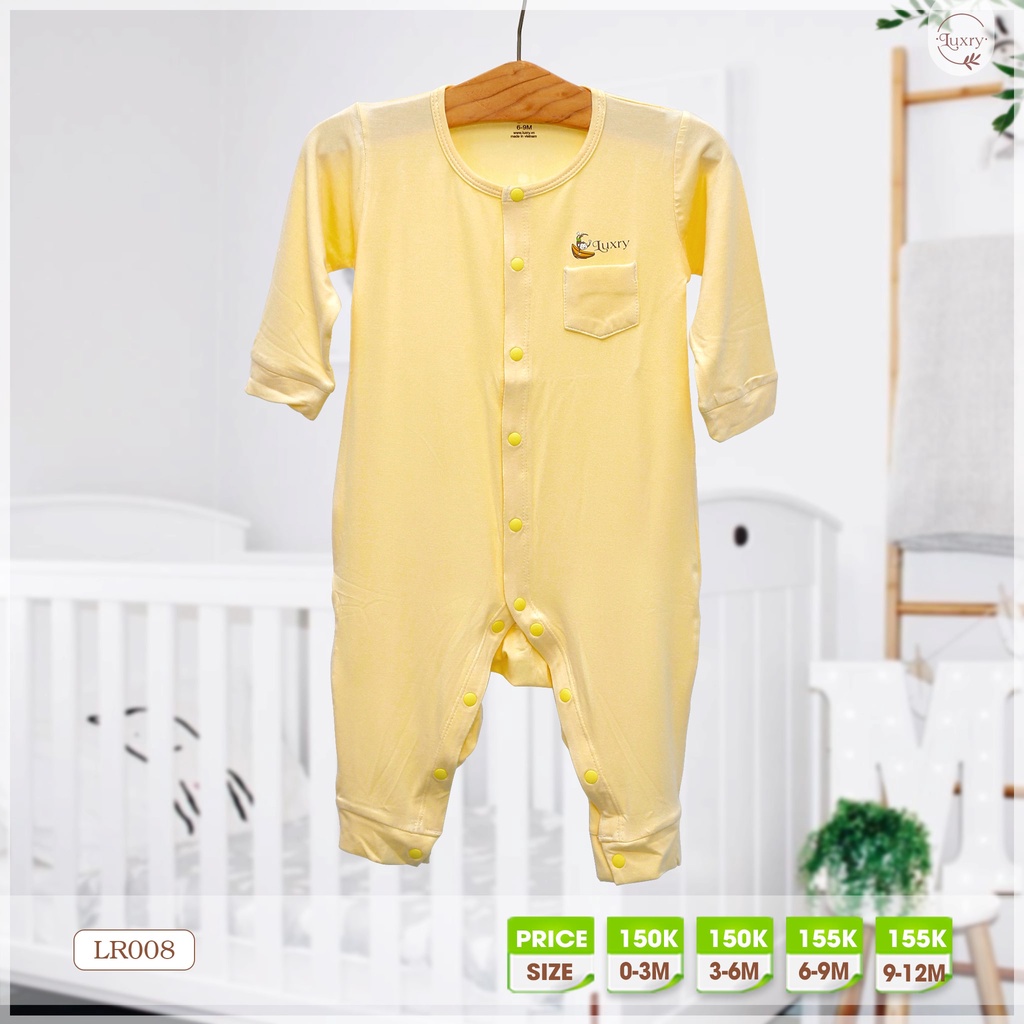 Bộ body dài tay cho bé vải sợi tre Luxry