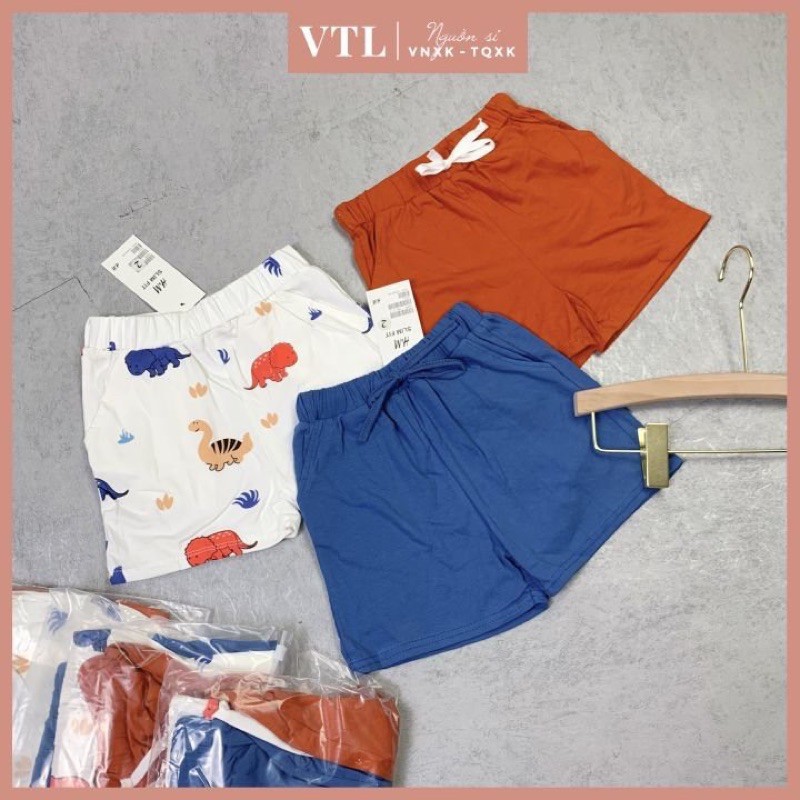 SET 3 QUẦN ĐÙI COTTON CHO BÉ TRAI DỄ THƯƠNG