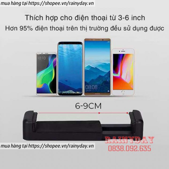 Giá đỡ điện thoại, chân để kẹp điện thoại để bàn đa năng quay video xem phim livestream xoay 360 độ