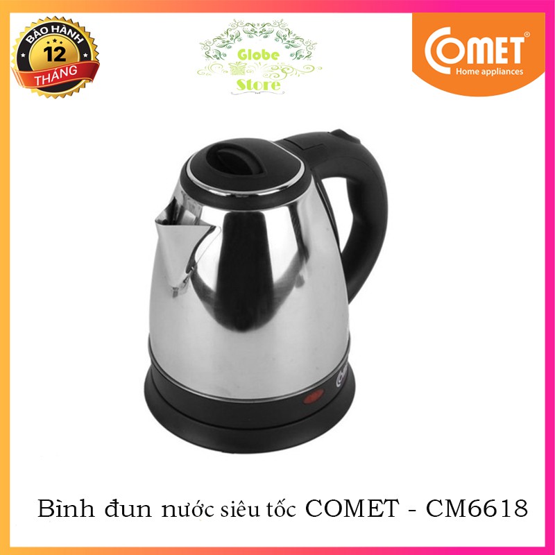 Bình Đun Nước Siêu Tốc Inox Chính Hãng 1,5L COMET - CM8215