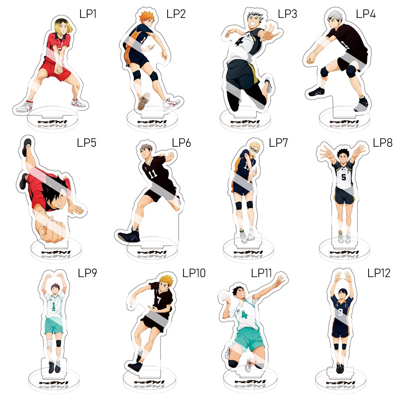 Tmdbyx Haikyu! Mô Hình Nhân Vật Haikyuu Hinata Kageyama Tsukishima Sugawara Kèm Giá Đỡ Bằng Acrylic