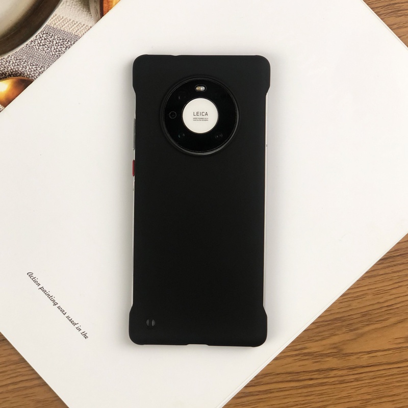 Ốp điện thoại PC cứng không viền màu trơn mặt nhám cho Huawei Mate 40 30 Mate40 Pro Plus / RS Porsche