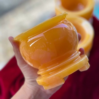 Bát hương, lư hương đá ngọc hoàng long siêu đẹp - đường kính 10cm, chiều cao 10cm