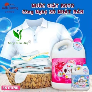 Nước giặt BOTO công nghệ nhật bản siêu thơm, Can 3,6L