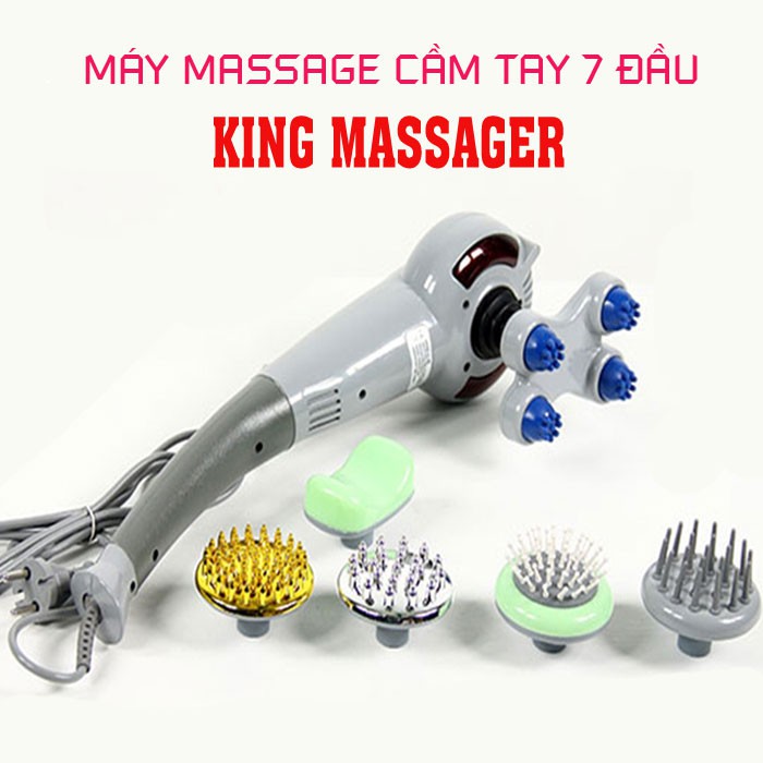 Máy Massage Cầm Tay 7 Đầu King Massager Korea SL999