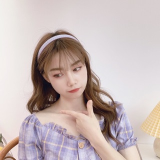 Bờm nhựa mix vải Hàn Quốc