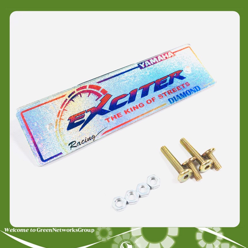 Bảng mica trang trí cho xe Exciter Greennetworks