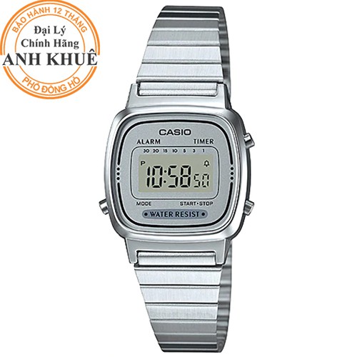 Đồng hồ nữ dây kim loại Casio Anh Khuê LA670WA-7DF