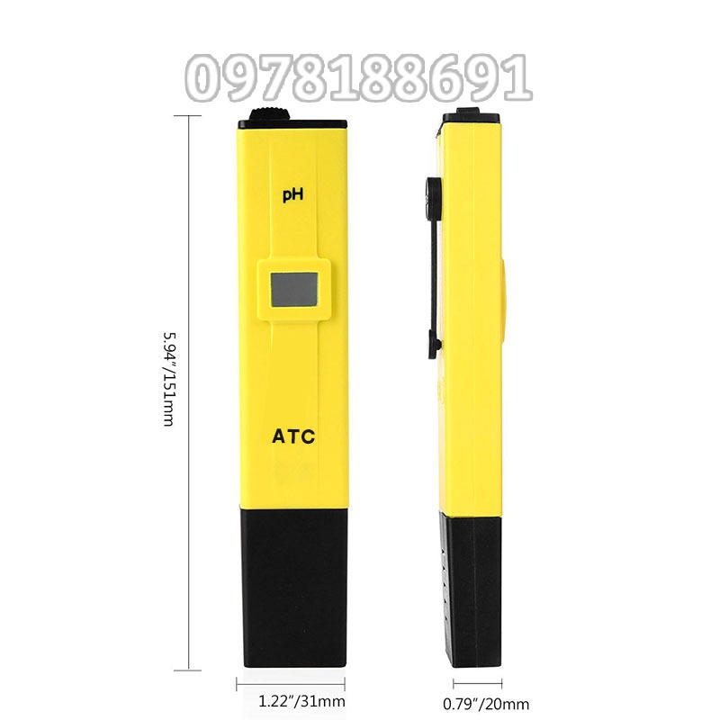 Bút Đo Nồng Độ PH, Đo Dung Dịch Trồng Rau, Nước Sạch, Nước Bể Cá