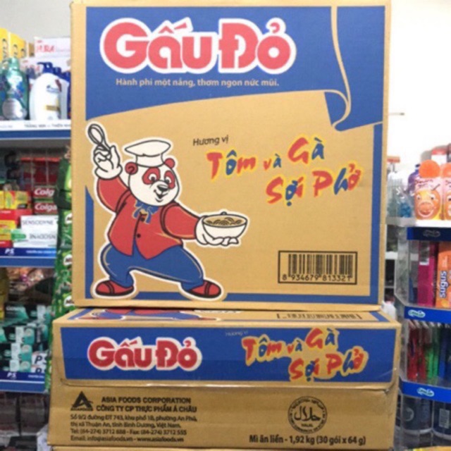 Mì Gấu Đỏ 1 Thùng 30 Gói