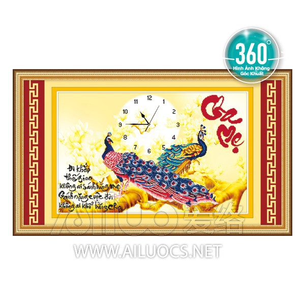 Tranh đính đá ĐH Cha Mẹ 77337 (chưa đính)