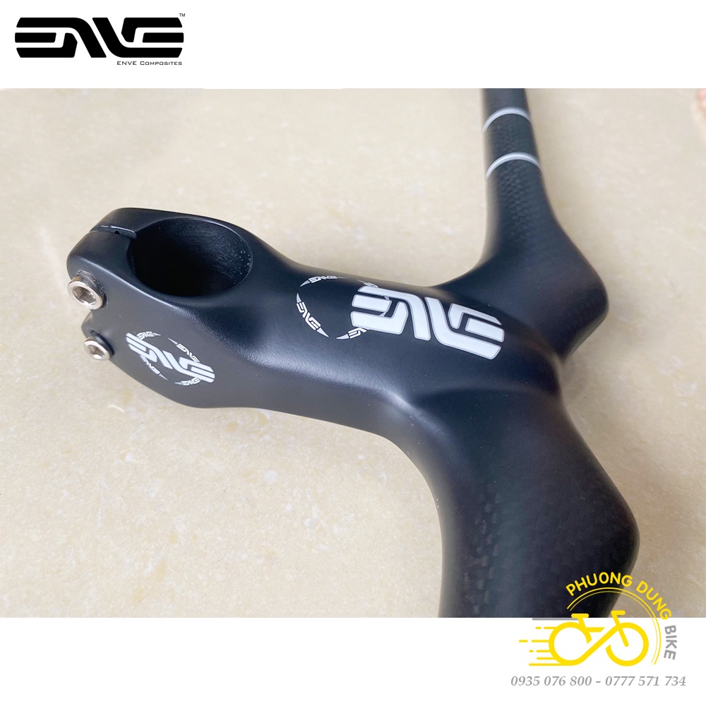 Ghi đông liền pô tăng xe đạp MTB Carbon T800 ENVE 90/100/110mmx700mm