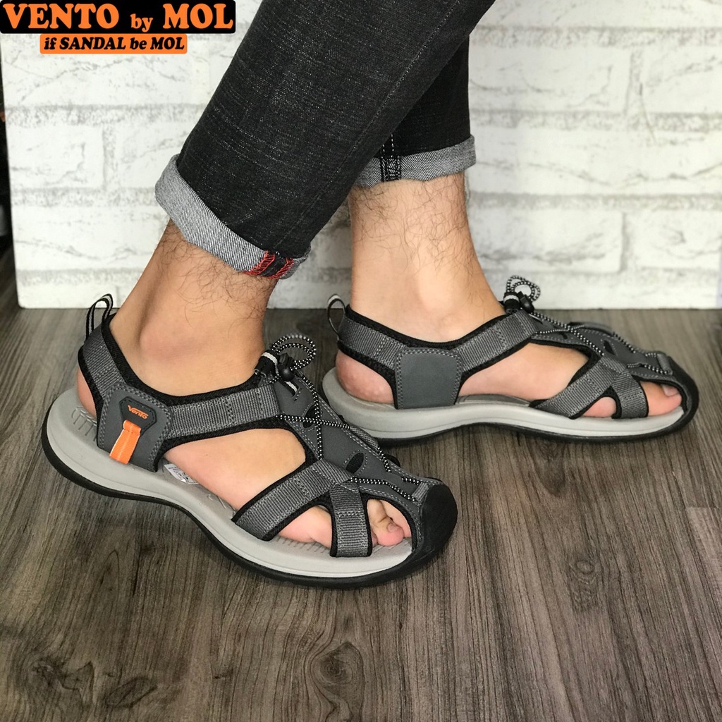 Giày sandal Vento nam bít mũi quai dù có quai hậu cố định thích hợp mang dã ngoại đi phượt du lịch biển NV7606B