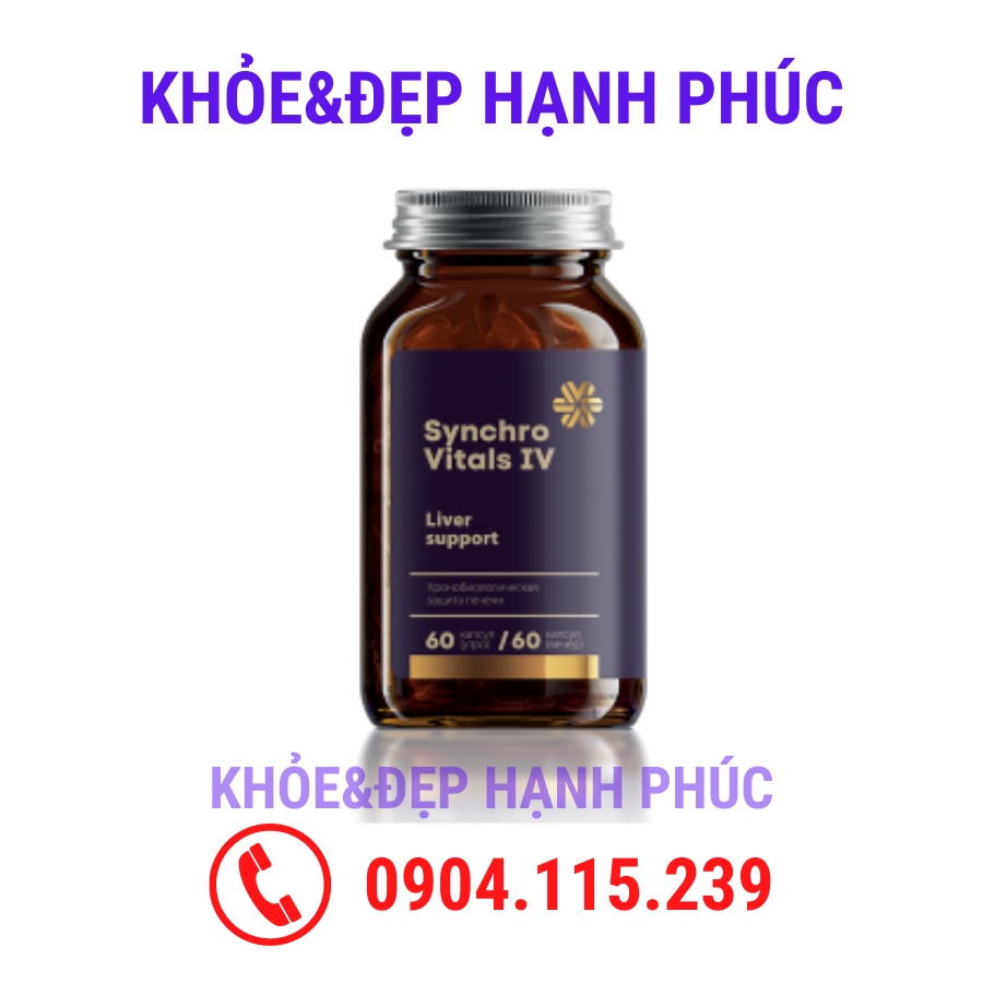 [ Hỗ trợ gan - T5/24 ]  Syn 4 - Thực phẩm bảo vệ sức khỏe Synchrovitals IV siberian – 60 viên/lọ