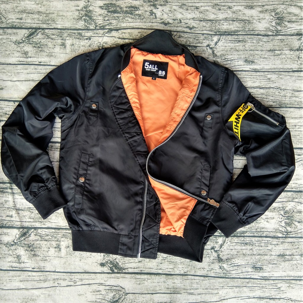 ÁO KHOÁC BOMBER PILOT ĐEN VINTAGE UNISEX NAM NỮ