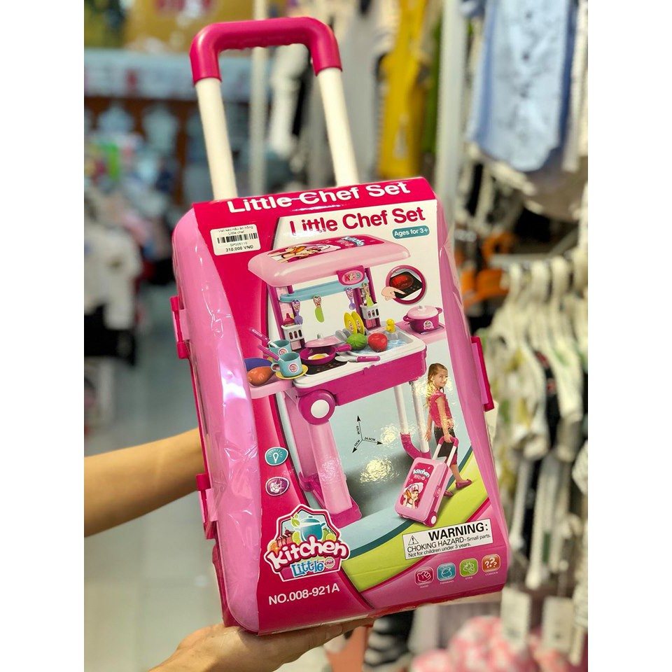 Đồ chơi nấu ăn - vali kéo đồ chơi nấu bếp cho bé gái