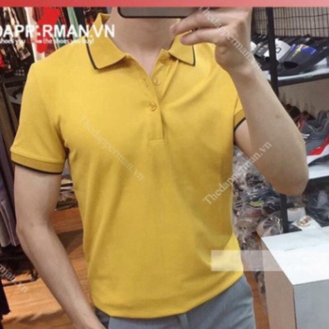 Áo Polo Nam Vải Cá Sấu Chất Cotton - Màu Vàng | BigBuy360 - bigbuy360.vn