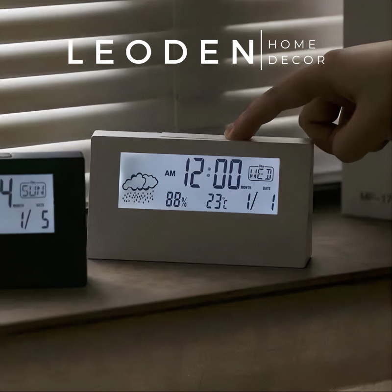 [Mã LIFE20KALL giảm 10% đơn 50K] Đồng hồ led mini để bàn thông minh có báo thức, trang trí phòng ngủ - LEODEN Decor