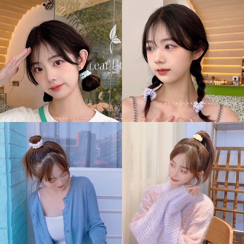 Dây Cột Tóc Vải Co Giãn Dễ Thương Dành Cho Nữ