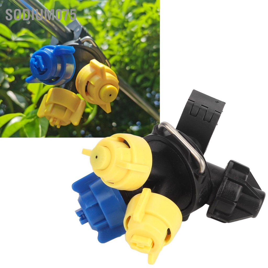 Sodium075 Máy phun áp lực cao Vòi 3 đầu Quạt có hình dạng thuốc trừ sâu nông nghiệp nhỏ giọt Bằng chứng kéo