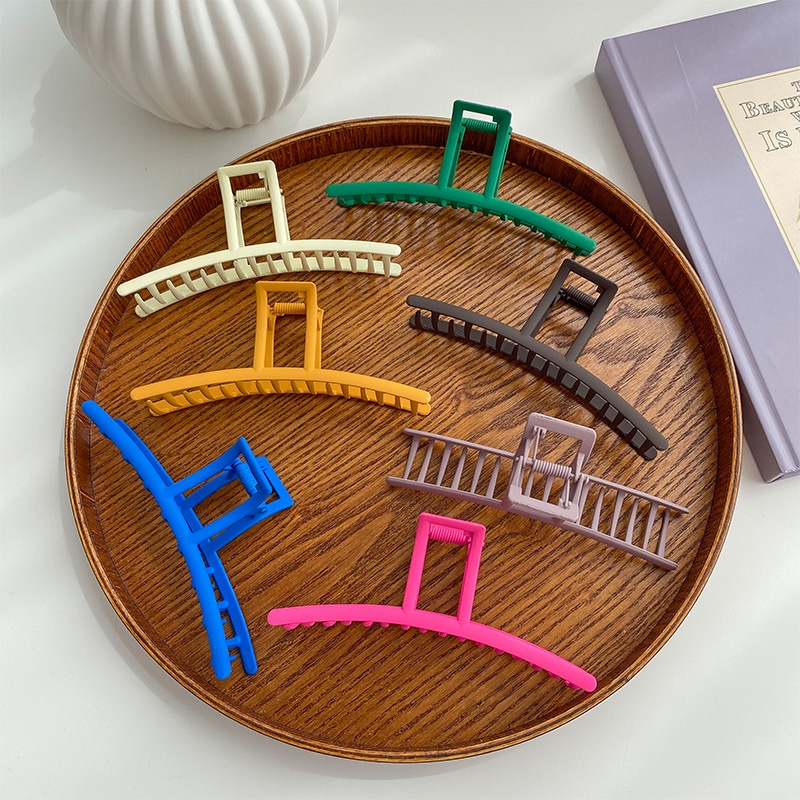 Kẹp Tóc Kim Loại Nhiều Màu Sắc Kiểu Dáng Hình Học Phong Cách Hàn Quốc Thời Trang