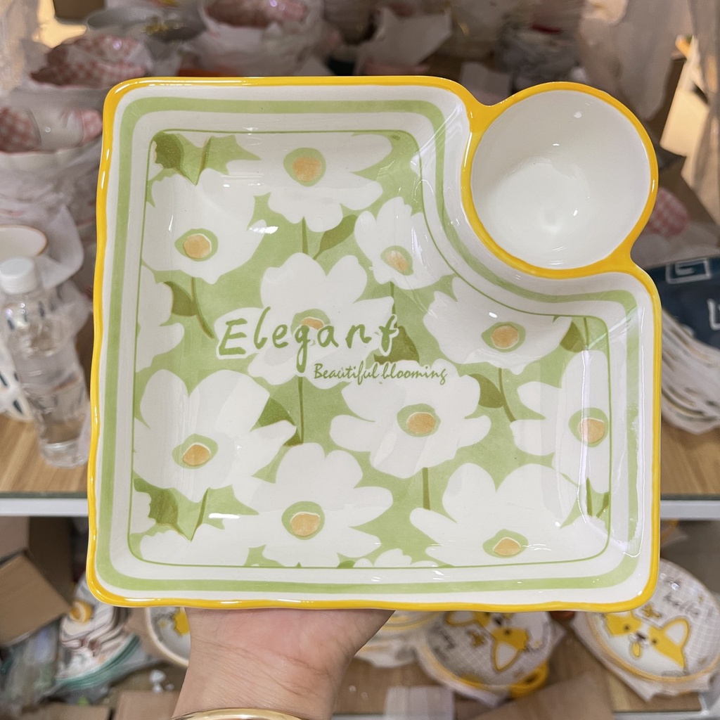 Bát Đĩa Decor  Cúc Họa Mi  Chén Dĩa Dễ Thương Tô Sứ Bát Ăn Cơm Đẹp Cute Cao Cấp 15 món xinh