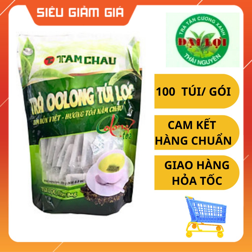 Trà ô long (Oolong, Olong, Ôlong) túi lọc Tâm Châu