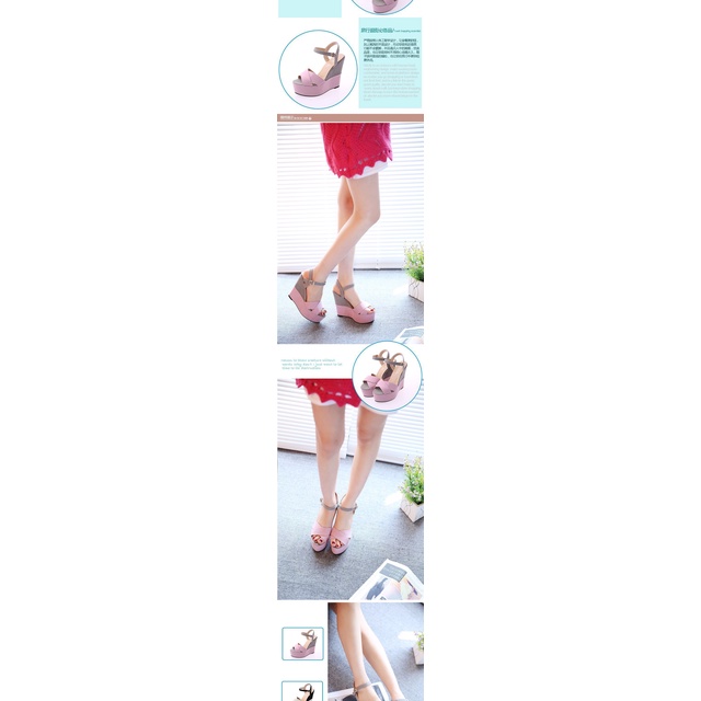 Giày Sandal Cao Gót Hở Mũi Đế Xuồng Dày Thời Trang Mùa Hè 2022