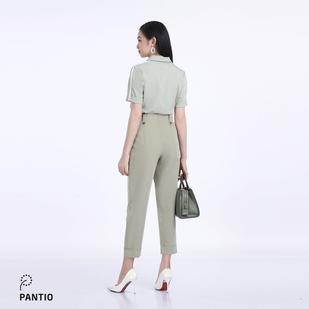 Áo sơ mi chất liệu thô mỏng cao cấp kiểu dáng suông nữ tính thời thượng FAS32635 - PANTIO