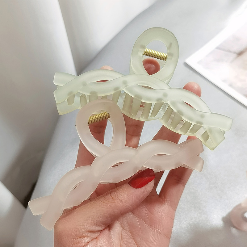Kẹp tóc nhựa resin trong suốt phong cách Nhật bản + Hàn Quốc