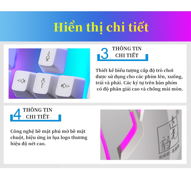 Bàn Phím Chuột có dây G21' Bàn phím chuột giả cơ G21 chuyên chơi game